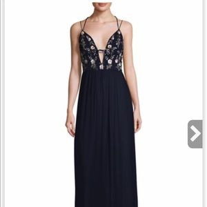 Aidan By Aidan Mattox Beaded Elegant Gown NWT